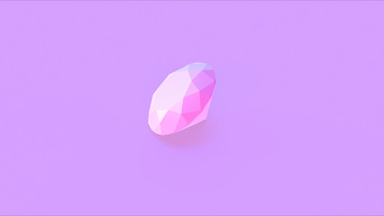 Large Pink Diamond 3d illustration 3d render