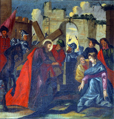 2nd Station of the Cross, Jesus is given his cross