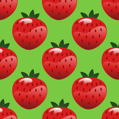 Strawberry seamless pattern