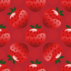 Strawberry seamless pattern