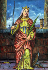 Naklejka premium Saint Catherine of Alexandria