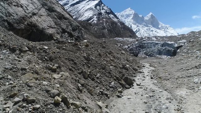 Gomukh, Uttarakhand,India  Gomukh,snout of the Gangotri Glacier, from where Bhagirathi River originates, one of the primary sources of the Ganges River. The place is situated at a height of 13,200 ft.
