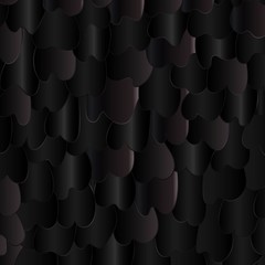 Black dragon or fish scales seamless background texture