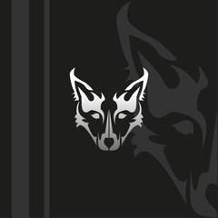 Wolf face tribal style, for decorative, t shirt, and many more