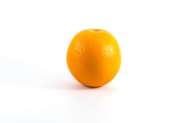 Ripe orange isolated on white background