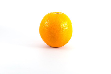 Ripe orange isolated on white background