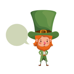 leprechaun with speech bubble avatar character