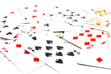  abstract  background made of playing cards