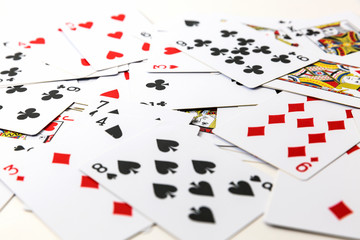  abstract  background made of playing cards