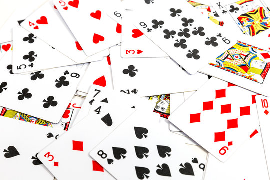  abstract  background made of playing cards