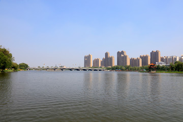Obraz premium Riverside Building in china
