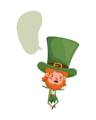 leprechaun with speech bubble avatar character