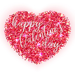 Bright colored heart  with petals