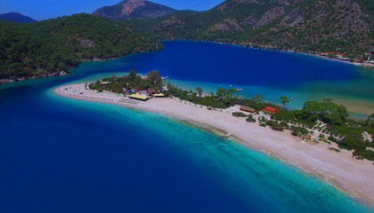 Sea (Oludeniz), Situated on Turkey of south-west coast, with it's pristine white beaches and amazingly blue waters,(Babadag)