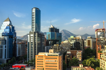 Naklejka premium Costanera Center - Santiago - Chile