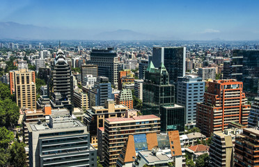 Skyline of Santiago