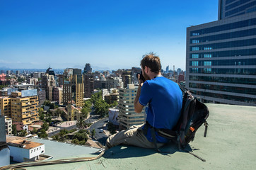 Modern cityscape of Santiago de Chile