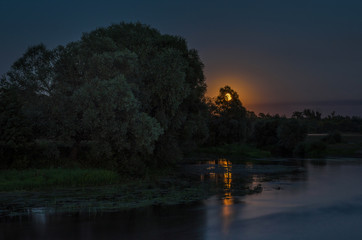 Evening Russian landscape
