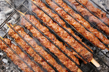 Cooking Beef Kebab - Adana Kebap