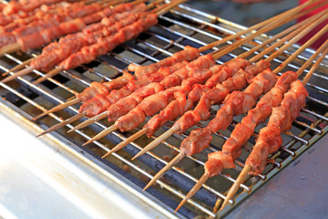 Roast mutton in a restaurant