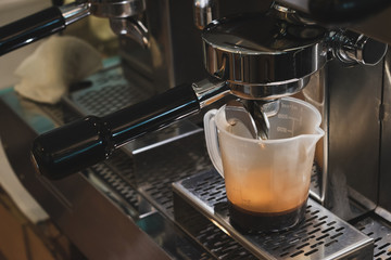 coffee machine in cafe