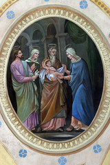 Fototapeta premium Presentation of Jesus at the Temple