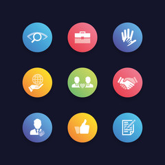 COMMITMENT ICON SET