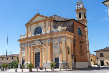 Obraz premium Historic church of Castello d'Agogna