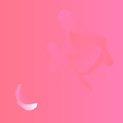 Bright pink abstract gradient background. vector illustration