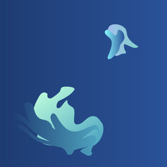 abstract sapphire blue  vector background