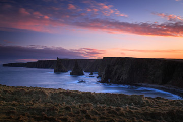 Fototapeta premium Duncansby Stacks - northern Scotland, John o'Groats area