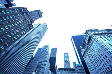 Obraz na płótnie Canvas New york business center downtown skyscraper building view