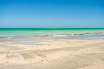 Fototapeta na wymiar A view of Praia do Sossego (Sossego beach) on Itamaraca island (Pernambuco, Brazil)