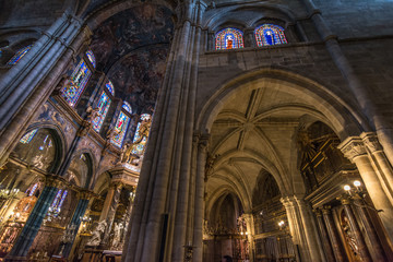 The Cathedral of Santa María de Lugo is a Roman Catholic, baroque, neoclassical style temple in...