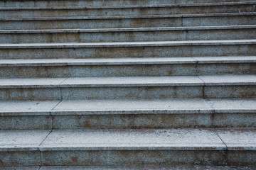 empty old staircase weathered exterior