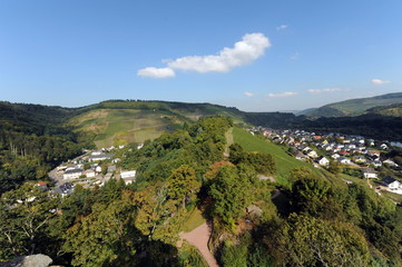 Saarburg, Blick von der Burgruine