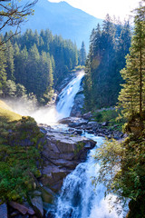 The Krimml Waterfalls / total height of 380 metres (1,247 feet) / the highest waterfall in Austria