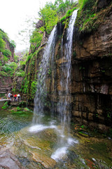 Yuntai mountain streams waterfall scenery, jiaozuo city, China
