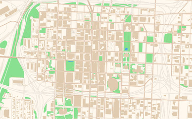 Kansas City Missouri printable map excerpt