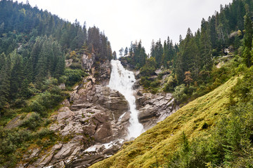 The Krimml Waterfalls / total height of 380 metres (1,247 feet) / the highest waterfall in Austria