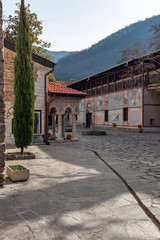 Obraz premium Medieval Buildings in Bachkovo Monastery Dormition of the Mother of God, Bulgaria