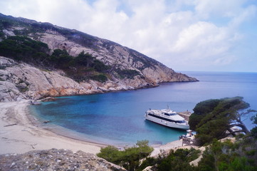 Obraz premium Cala Maestra, Montecristo Island, Tuscany, Italy