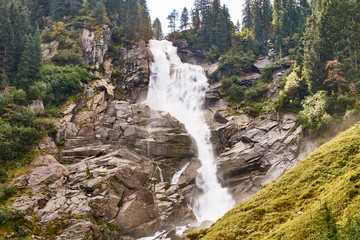 The Krimml Waterfalls / total height of 380 metres (1,247 feet) / the highest waterfall in Austria