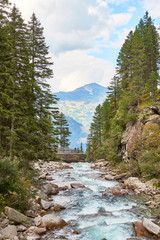 The Krimml Waterfalls / total height of 380 metres (1,247 feet) / the highest waterfall in Austria