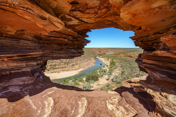 natures window in kalbarri national park, western australia 6