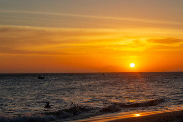Sunset in Mui Ne beach, Phan Thiet, Southern Vietnam - Asia