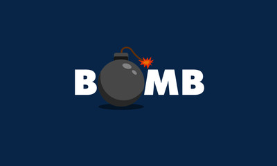 Fototapeta premium Bomb Typography Concept 