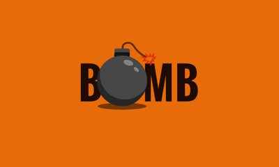 Bomb Typography Concept 