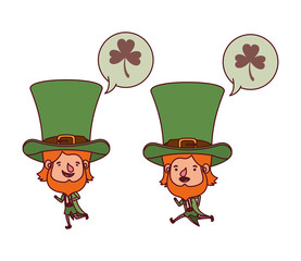 leprechauns with speech bubble avatar character