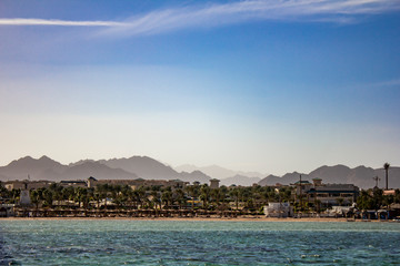 Holidays in Egypt. Summer vacation in Sharm El Sheikh. The Egyptian red sea.